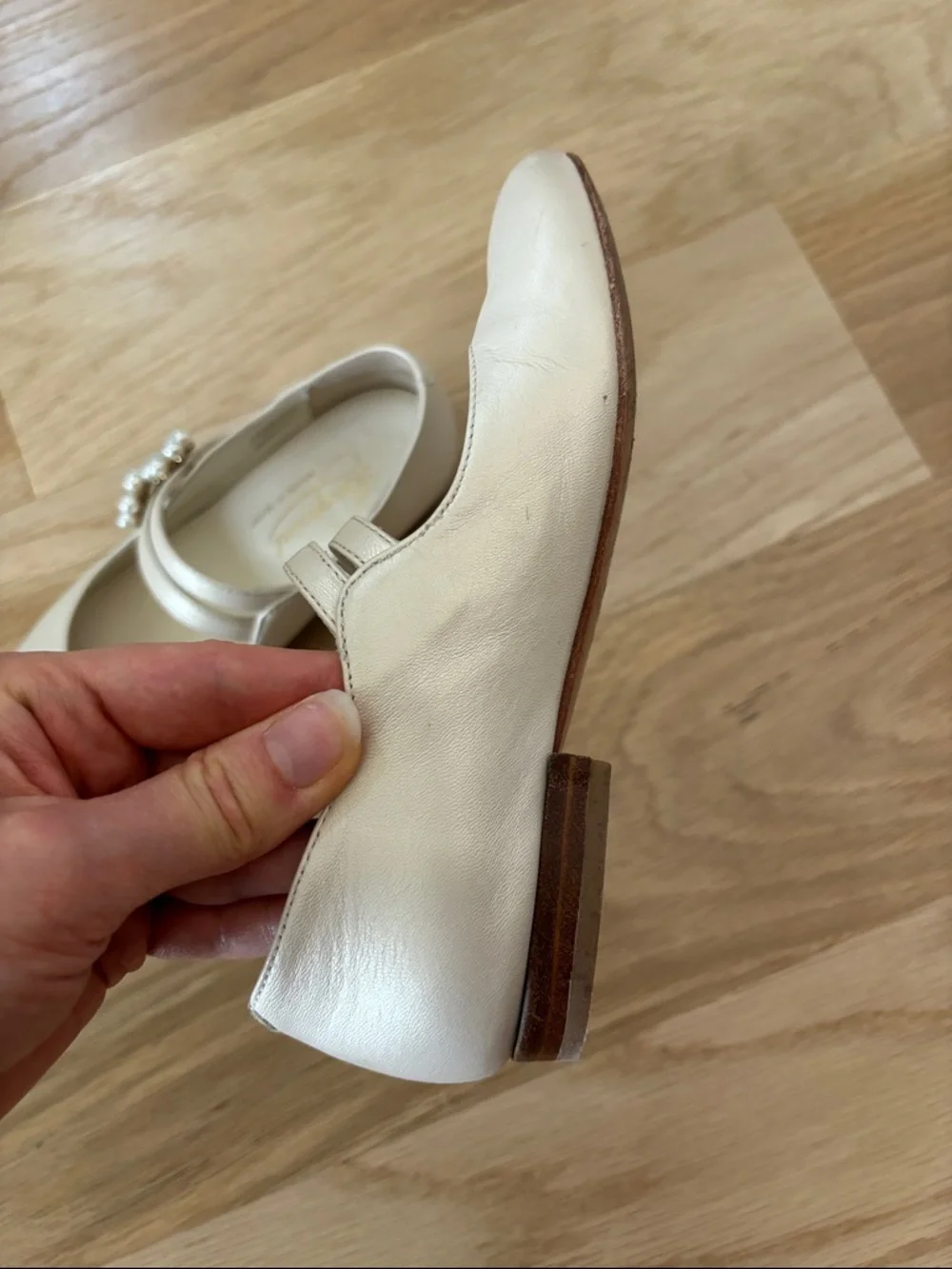 Bonpoint “Baby Tam” Crystal-Embellished Mary Jane Flats for Little Girls